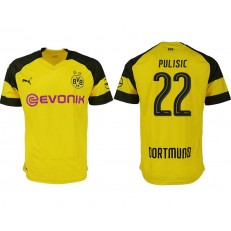 2018-19 Dortmund #22 PULISIC Home Thailand Soccer Men Jersey