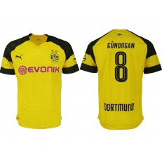 2018-19 Dortmund #8 GUNDOGAN Home Thailand Soccer Men Jersey
