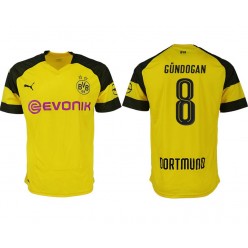 2018-19 Dortmund #8 GUNDOGAN Home Thailand Soccer Men Jersey