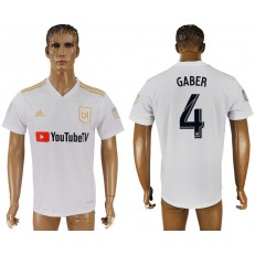 2018-19 Los Angeles FC #4 GABER Away Thailand Soccer Men Jersey