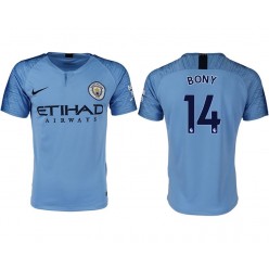 2018-19 Manchester City #14 BONY Home Thailand Soccer Men Jersey
