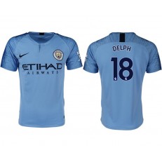 2018-19 Manchester City #18 DELPH Home Thailand Soccer Men Jersey