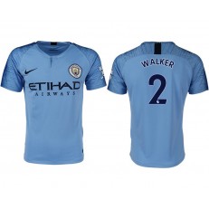 2018-19 Manchester City #2 WAKKER Home Thailand Soccer Men Jersey