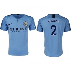 2018-19 Manchester City #2 WAKKER Home Thailand Soccer Men Jersey