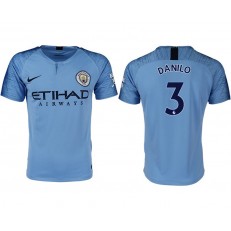 2018-19 Manchester City #3 DANILO Home Thailand Soccer Men Jersey
