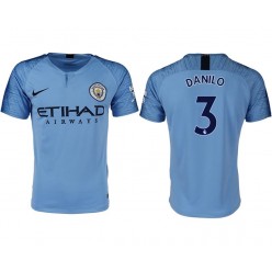 2018-19 Manchester City #3 DANILO Home Thailand Soccer Men Jersey