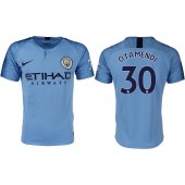 2018-19 Manchester City #30 OTAMENDI Home Thailand Soccer Men Jersey