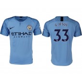 2018-19 Manchester City #33 G. JESUS Home Thailand Soccer Men Jersey