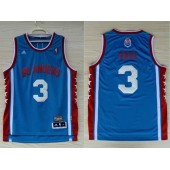 Los Angeles Clippers #3 Chris Paul Blue Hardwood Classics Swingman Men Jersey