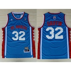 Los Angeles Clippers #32 Blake Griffin Blue Hardwood Classics Swingman Men Jersey
