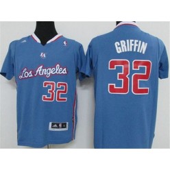 Los Angeles Clippers #32 Blake Griffin Light Blue Pride Swingman Men Jersey