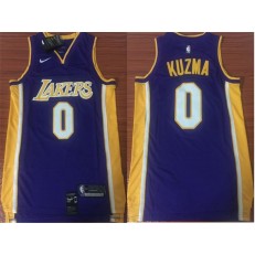 Los Angeles Lakers #0 Kyle Kuzma 2017-18 Purple Nike Men Jersey