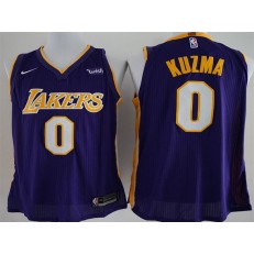 Los Angeles Lakers #0 Kyle Kuzma Purple Nike Authentic Men Jersey