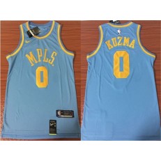 Los Angeles Lakers #0 Kyle Kuzma Royal Blue Nike Swingman Hardwood Classics Men Jersey
