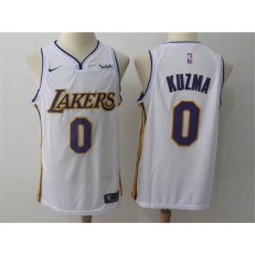 Los Angeles Lakers #0 Kyle Kuzma White Nike Swingman Men Jersey