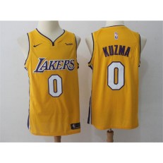 Los Angeles Lakers #0 Kyle Kuzma Yellow Nike Swingman Men Jersey