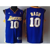 Los Angeles Lakers #10 Steve Nash Purple New Revolution 30 Men Jersey