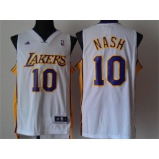 Los Angeles Lakers #10 Steve Nash White New Revolution 30 Men Jersey
