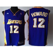 Los Angeles Lakers #12 Dwight Howard Purple New Revolution 30 Men Jersey