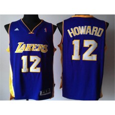 Los Angeles Lakers #12 Dwight Howard Purple New Revolution 30 Men Jersey