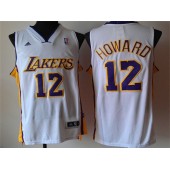 Los Angeles Lakers #12 Dwight Howard White New Revolution 30 Men Jersey