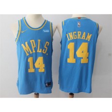 Los Angeles Lakers #14 Brandon Ingram Blue MPLS Nike Authentic Men Jersey
