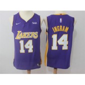 Los Angeles Lakers #14 Brandon Ingram Purple Nike Authentic Men Jersey