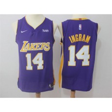Los Angeles Lakers #14 Brandon Ingram Purple Nike Authentic Men Jersey