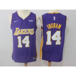 Los Angeles Lakers #14 Brandon Ingram Purple Nike Authentic Men Jersey