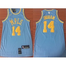 Los Angeles Lakers #14 Brandon Ingram Royal Blue Nike Swingman Hardwood Classics Men Jersey