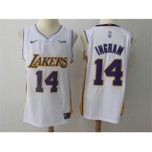 Los Angeles Lakers #14 Brandon Ingram White Nike Authentic Men Jersey