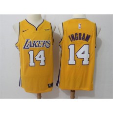 Los Angeles Lakers #14 Brandon Ingram Yellow Nike Swingman Men Jersey
