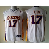 Los Angeles Lakers #17 Jeremy Lin White New Revolution 30 Men Jersey