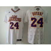 Los Angeles Lakers #24 Kobe Bryant 2014 Noches Enebea White Swingman Men Jersey