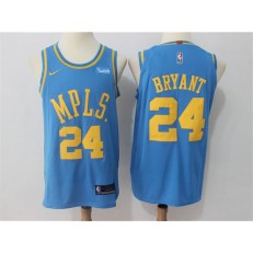 Los Angeles Lakers #24 Kobe Bryant Blue MPLS Nike Authentic Men Jersey