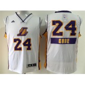 Los Angeles Lakers #24 Kobe Bryant White 2014-15 Christmas Day Swingman Men Jersey