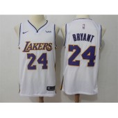 Los Angeles Lakers #24 Kobe Bryant White Nike Swingman Men Jersey