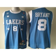 Los Angeles Lakers #8 Kobe Bryant Light Blue 1950s Throwback Men Jersey