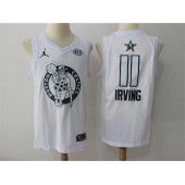 Boston Celtics #11 Kyrie Irving White NBA Jordan Swingman 2018 All-Star Game Men Jersey