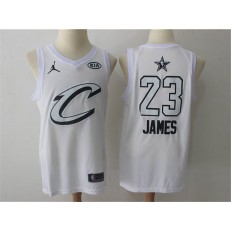 Cleveland Cavaliers #23 Lebron James White NBA Jordan Swingman 2018 All-Star Game Men Jersey