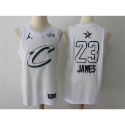 Cleveland Cavaliers #23 Lebron James White NBA Jordan Swingman 2018 All-Star Game Men Jersey