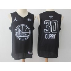 Golden State Warriors #30 Stephen Curry Black NBA Jordan Swingman 2018 All-Star Game Men Jersey