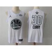 Golden State Warriors #30 Stephen Curry White NBA Jordan Swingman 2018 All-Star Game Men Jersey