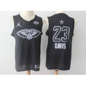 New Orleans Pelicans #23 Anthony Davis Black NBA Jordan Swingman 2018 All-Star Game Men Jersey