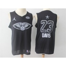 New Orleans Pelicans #23 Anthony Davis Black NBA Jordan Swingman 2018 All-Star Game Men Jersey
