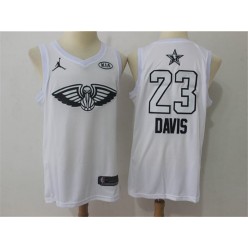 New Orleans Pelicans #23 Anthony Davis White 2018 All-Star Game Swingman Men Jersey