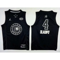 Indiana Pacers #4 Victor Oladipo Black NBA Jordan Swingman 2018 All-Star Game Men Jersey