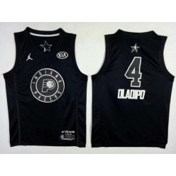 Indiana Pacers #4 Victor Oladipo Black NBA Jordan Swingman 2018 All-Star Game Men Jersey