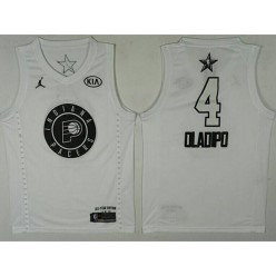 Indiana Pacers #4 Victor Oladipo White NBA Jordan Swingman 2018 All-Star Game Men Jersey