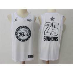 Philadelphia 76ers #25 Ben Simmons White NBA Jordan Swingman 2018 All-Star Game Men Jersey